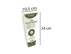 Fiche intercalaire exacompta forever trapézoïdale unie perforée 105x240mm paquet 100 unités