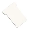 Fiche planning nobo indice 2 15x60x85x48.5mm coloris blanc étui 100 unités