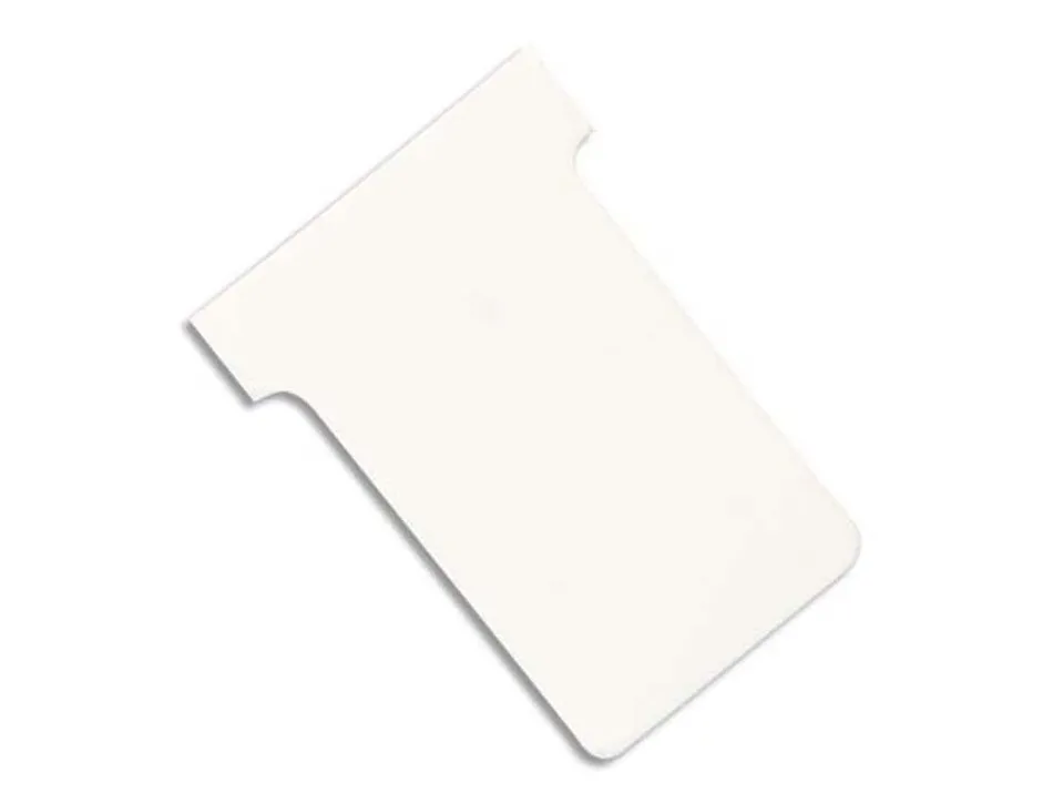 Fiche planning nobo indice 2 15x60x85x48.5mm coloris blanc étui 100 unités