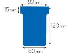 Fiche planning nobo indice 3 15x92x120x80mm coloris bleu étui 100 unités