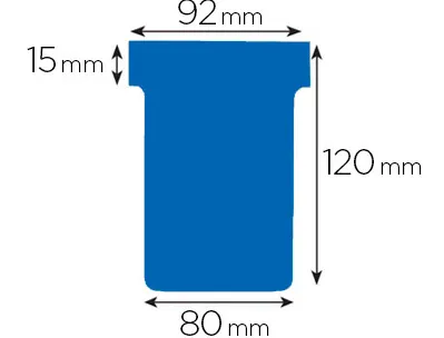 Fiche planning nobo indice 3 15x92x120x80mm coloris bleu étui 100 unités