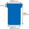 Fiche planning nobo indice 2 15x60x85x48.5mm coloris bleu étui 100 unités
