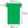 Fiche planning nobo indice 3 15x92x120x80mm coloris vert étui 100 unités
