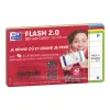 Fiches bristol oxford flash 2.0 75x125mm 32 fiches/film l7mm couleur assorties