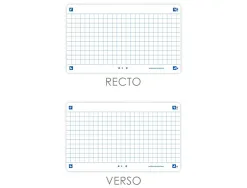 Fiches bristol oxford flash 2.0 75x125mm 32 fiches /film q5x5 cadre blanc
