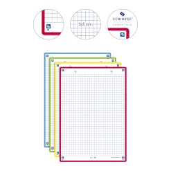 Fiches bristol oxford revision 2.0 a5 perforee 32 fiches/film q5x5 couleur assorties