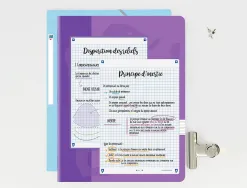 Fiches bristol oxford revision 2.0 a5 perforee 32 fiches/film q5x5 cadre blanc