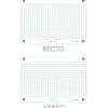 Fiches bristol oxford revision 2.0 a6 non perforee 32 fiches/film q5x5 cadre blanc