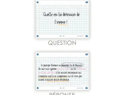 Fiches bristol oxford revision 2.0 a6 non perforee 32 fiches/film q5x5 cadre blanc
