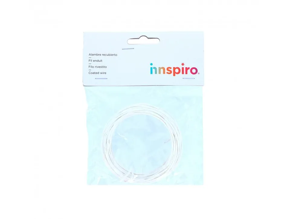 Fil metal papier innspiro 3mmx10m coloris blanc