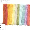 Fil sodertex broder/bracelets bresiliens 8m 13 coloris pastel assortis lot 52 unites