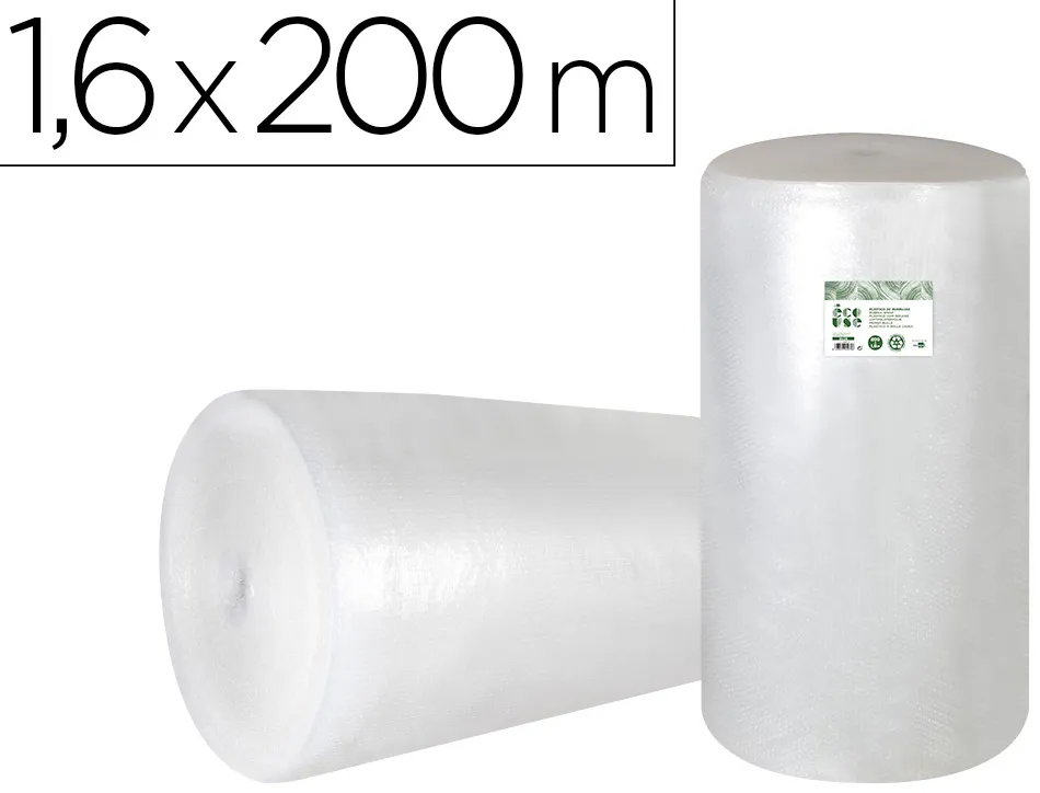 Film a bulles liderpapel ecouse 30% plastique recycle 30g/m2 rouleau 1,60x200m