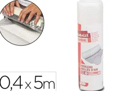 Film bulle gpv rouleau transparent 0,4x5m