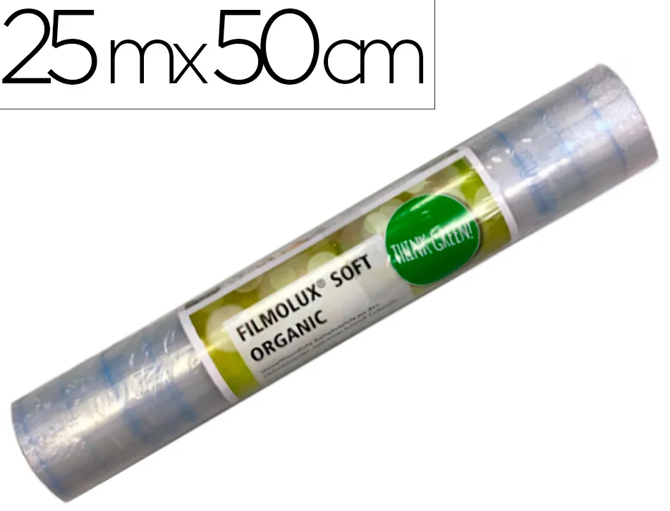 Film protecteur bio filmolux a base de polyethylene recyclable 25m x 50cm