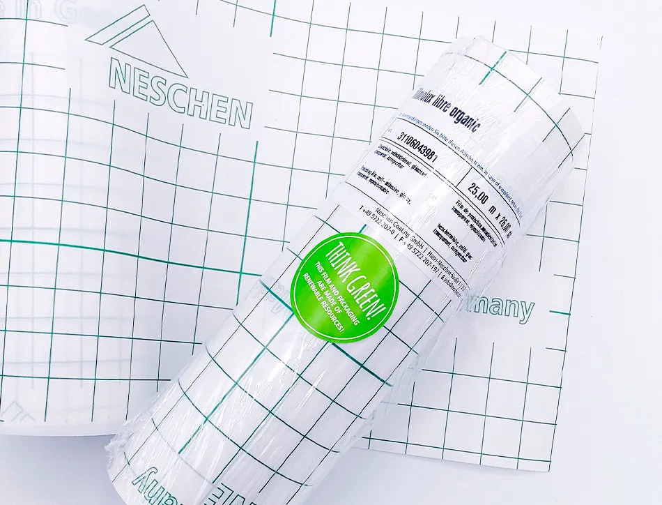 Film protecteur bio filmolux a base de polyethylene vert brillant 90 microns protection uv 25mx41cm