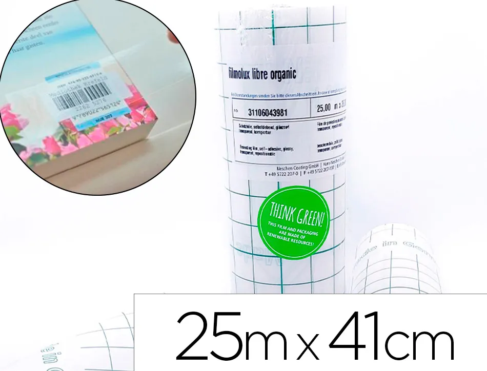 Film protecteur bio filmolux a base de polyethylene vert brillant 90 microns protection uv 25mx41cm