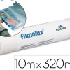 Film pvc adhesif transparent pour la couverture de livre pose defere lux cristal dim. 10mx320mm specifique