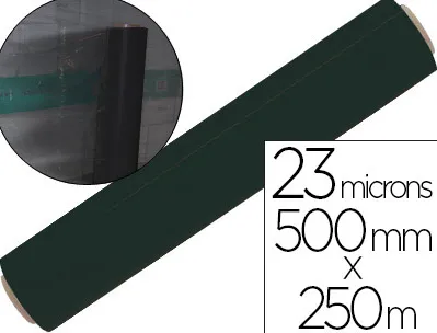 Film étirable 500mmx250m épaisseur 23 microns bonne adhérence coloris noir
