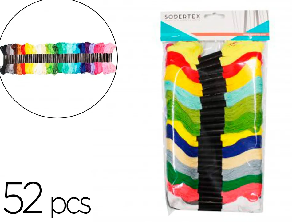 Fils a broder sodertex 8 ml 52 pcs 26 coloris assortis