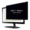 Filtre confidentialité fellowes privascreen 23" grand écran protection maximale portable réversible 518x324mm