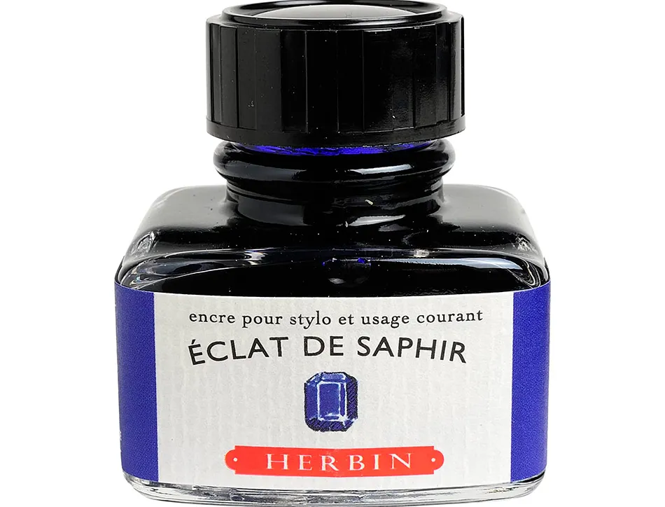 Flacon d'encre j.herbin eclat de saphir 30ml