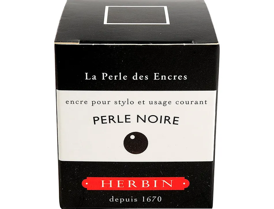 Flacon d'encre j.herbin perle noir 30ml