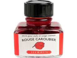 Flacon d'encre j.herbin rouge caroubier 30ml