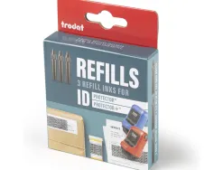 Flacon encre trodat rouleau encreur id protector 2ml coloris noir pack 3 unites