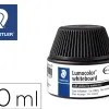 Flacon recharge staedtler lumocolor 351 de 20ml coloris noir
