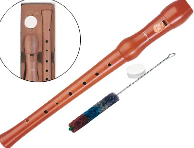 Flûte à bec hohner en bois de poirier 9501 2 pièces boîte de luxe