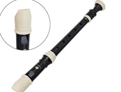 Flûte éditions fuzeau soprano baroque 3 parties avec pavillon réglable taille 320mm