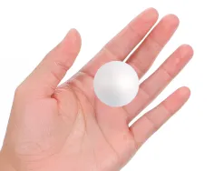 Forme liderpapel mousse polystyrene petites boules diametre 2cm coloris blanc sachet 20 unites
