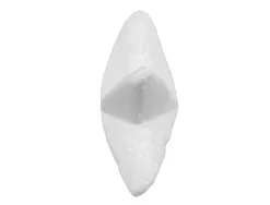 Forme liderpapel mousse polystyrene etoiles 4cm coloris blanc sachet 6 unites