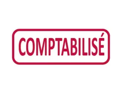 Formule commerciale trodat xprint comptabilisé empreinte 44x15mm encrage automatique rechargeable rouge