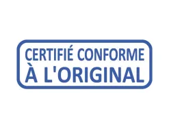 Formule commerciale trodat xprint certifié conforme à l'original empreinte 44x15mm encrage automatique rechargeable bleu