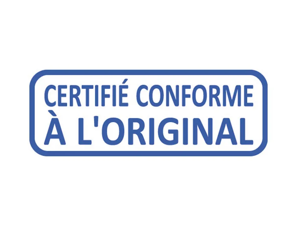 Formule commerciale trodat xprint certifié conforme à l'original empreinte 44x15mm encrage automatique rechargeable bleu