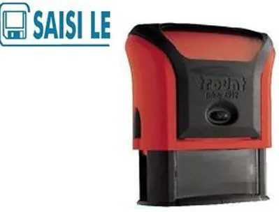 Formule commerciale trodat xprint saisi le empreinte 44x15mm encrage automatique rechargeable bleu