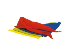 Foulard triangulaire tremblay 85x64x64cm coloris jaune lot 6 unites