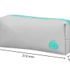 Fourre-tout antartik 1 compartiment rectangulaire modele basic pack 80x55x210mm coloris gris clair