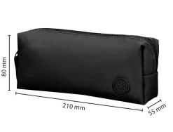 Fourre-tout antartik 1 compartiment rectangulaire modele basic pack 80x55x210mm coloris noir