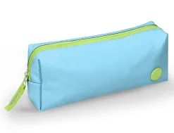 Fourre-tout antartik 1 compartiment rectangulaire modele basic pack 80x55x210mm coloris turquoise