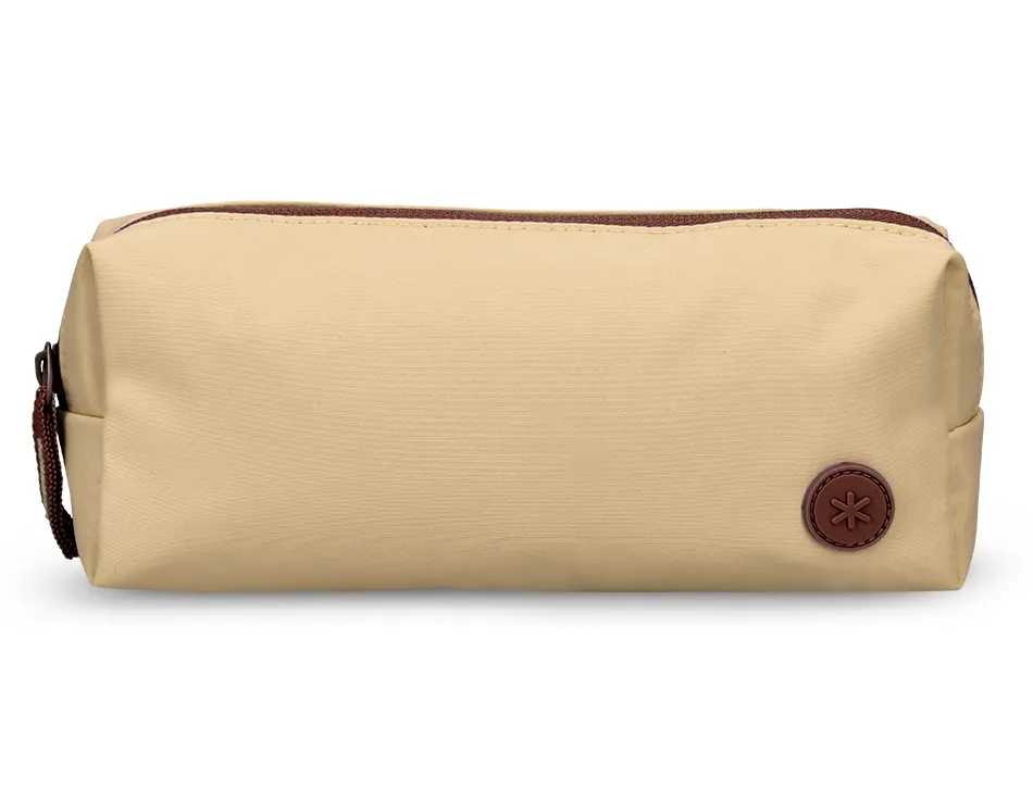 Fourre-tout antartik 1 compartiment rectangulaire modele basic pack 80x55x210mm coloris beige
