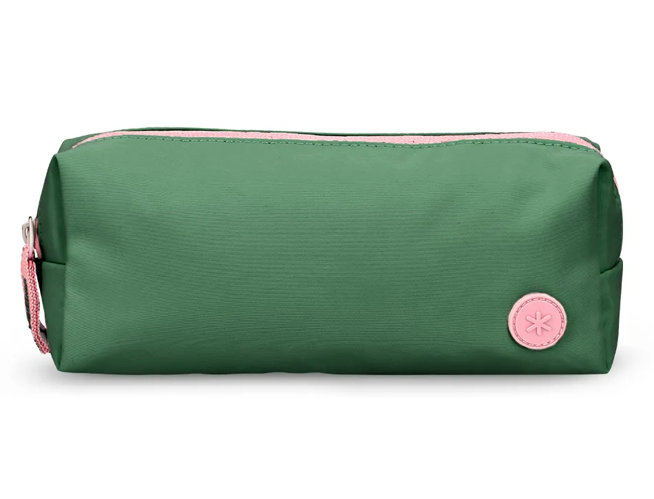 Fourre-tout antartik 1 compartiment rectangulaire modele basic pack 80x55x210mm coloris vert foret