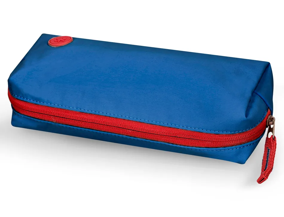 Fourre-tout antartik 1 compartiment rectangulaire modele basic pack 80x55x210mm coloris bleu marine