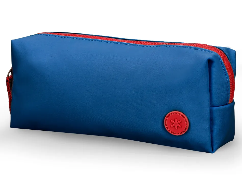 Fourre-tout antartik 1 compartiment rectangulaire modele basic pack 80x55x210mm coloris bleu marine