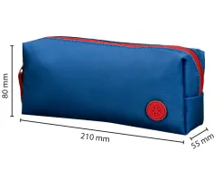 Fourre-tout antartik 1 compartiment rectangulaire modele basic pack 80x55x210mm coloris bleu marine