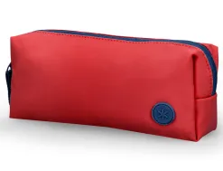 Fourre-tout antartik 1 compartiment rectangulaire modele basic pack 80x55x210mm coloris rouge grenat