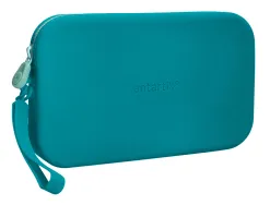 Fourre-tout antartik plat en silicone modele tropical dive 190x120x25mm coloris turquoise