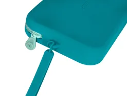 Fourre-tout antartik plat en silicone modele tropical dive 190x120x25mm coloris turquoise