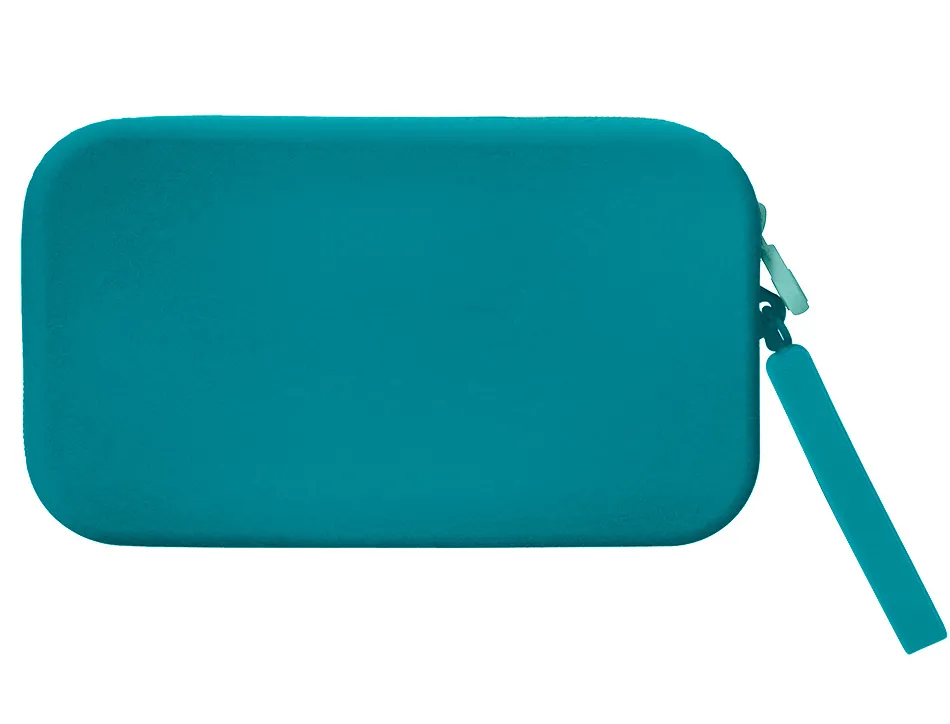 Fourre-tout antartik plat en silicone modele tropical dive 190x120x25mm coloris turquoise